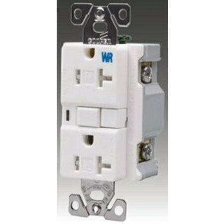 EATON WIRING DEVICES Twrbr20w 20a Com.Duplex Receptaclewhite 2p 3wire SLS-DEADM1336